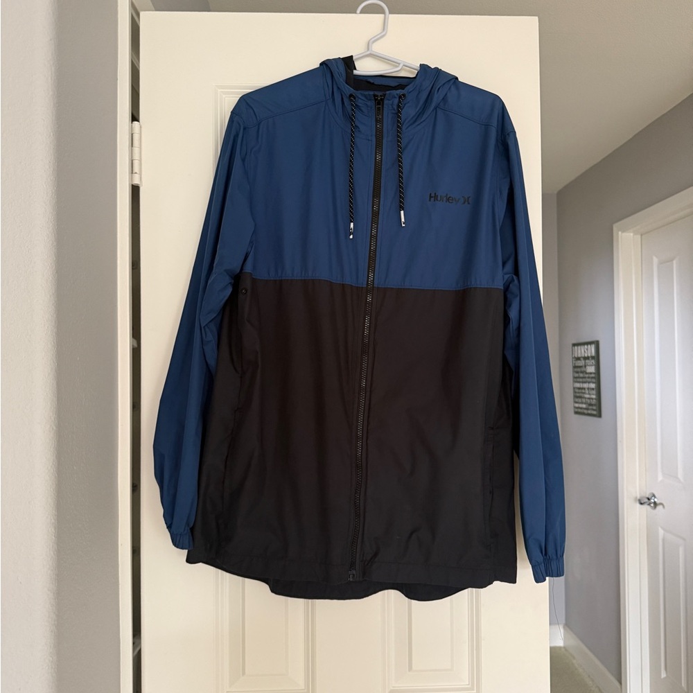 Hurley Men's Blue and Black Jacket